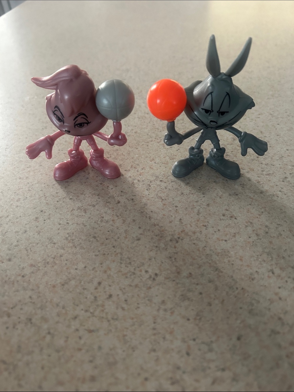 Toons squad set - Pink and Gray Characters with Orange and Gray basketball